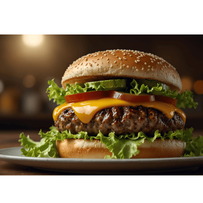 Cheeseburger fra Greverud Grill